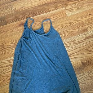 Knee length dress with roped straps